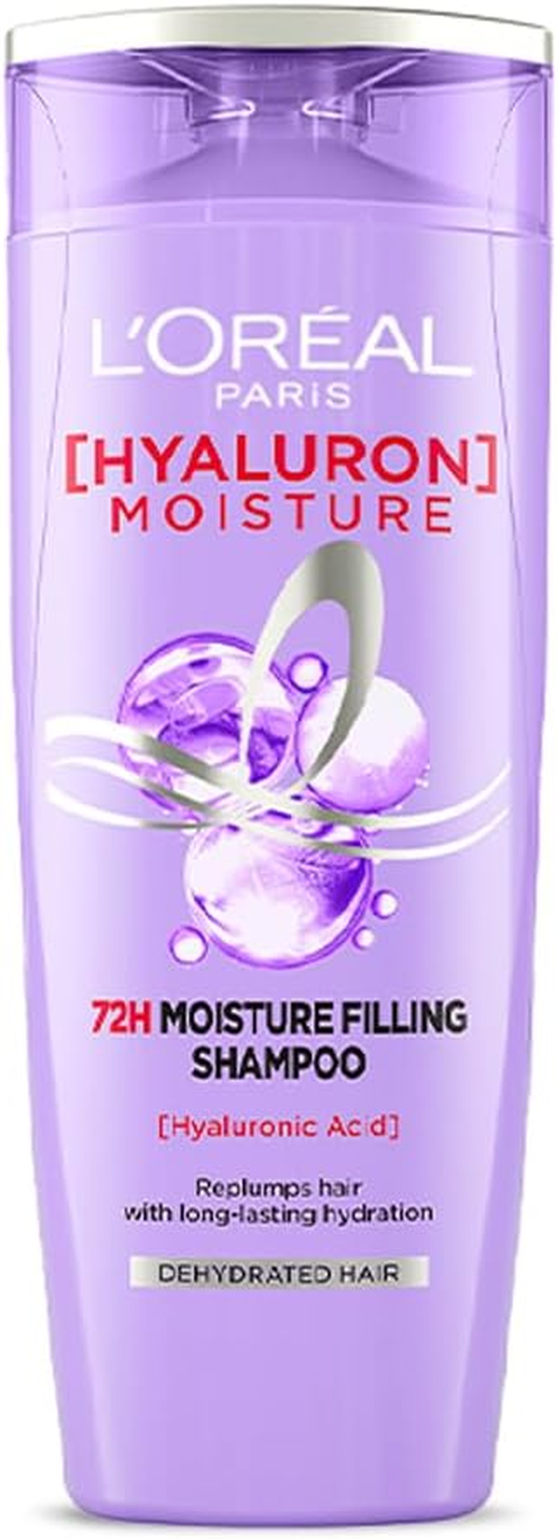 L&rsquo;Or&eacute;al Paris L'Oreal Hyaluron Moisture 72H Moisture Filling Shampoo | with Hyaluronic Acid | for Dry & Dehydrated Hair | Adds Shine & Bounce 340Ml image number 3