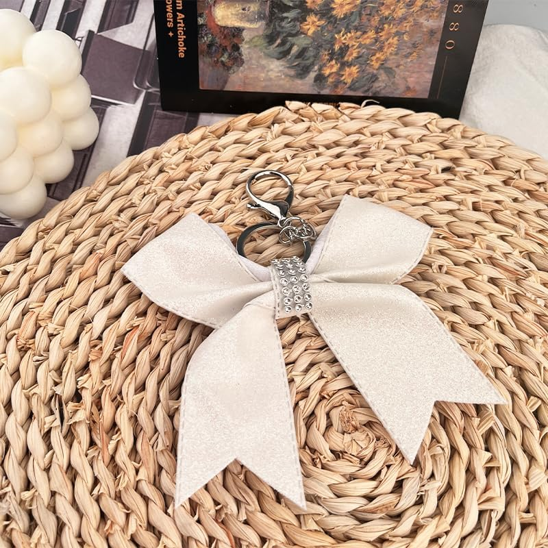 Glitter Cheer Bow Keychain for Cheer Bag Backpack Charm Cheerleading for Cheer Gifts for Girls Women Cheer Stuff image number 3