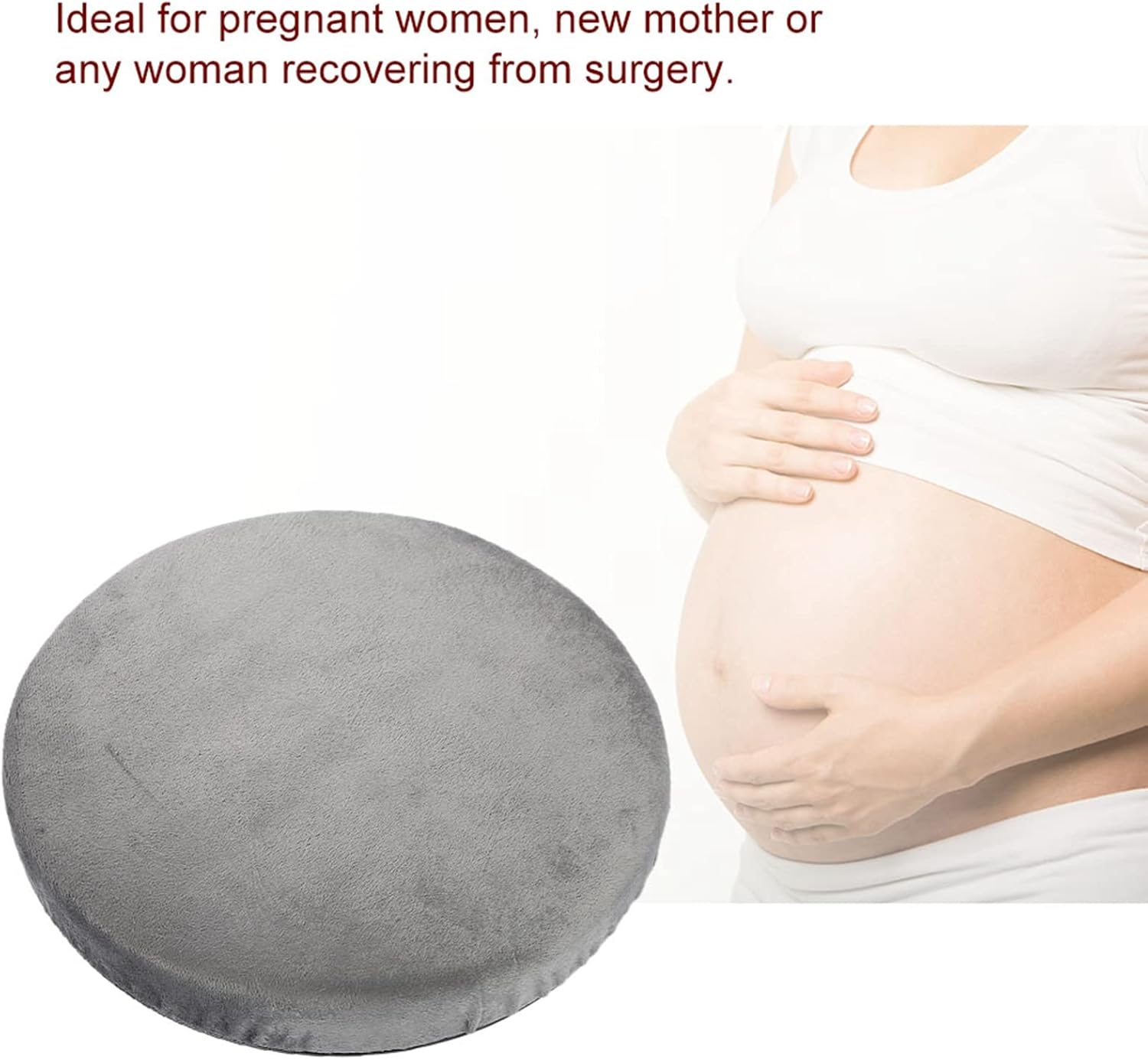 Joyzan Seat Cushion, Car Cushion Swivel round Dining Room Chair Cushions Cover Rotating Spinner Memory Pad Cusionshions Driver Auto Elder Mats Protection Pads Automobile Desk for Home Office Stool image number 4