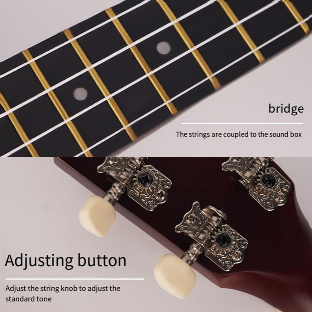 Justivana E Musical Ukulele for Adults, Children and Beginners Entry-Level Four-String Small Guitar Children'S Instrument image number 3
