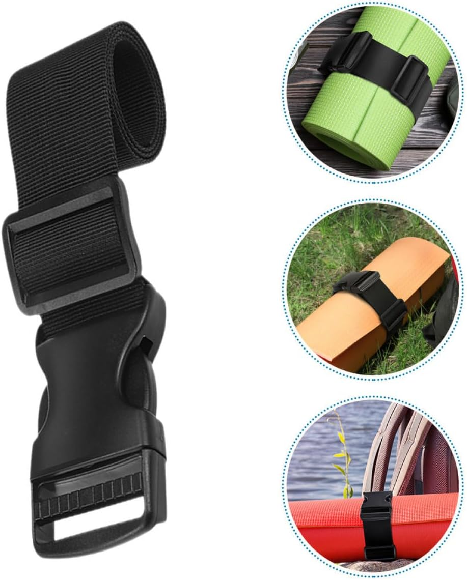 SECFOU 2Pcs Adjustable Nylon Buckle Straps Lightweight Outdoor Luggage Tie down Bands Portable Travel Belt for Backpack Camping and Hiking Gear Secure Attachment image number 4