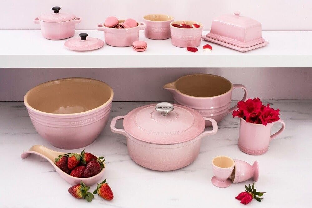 Chasseur La Cuisson Butter Dish, Cherry Blossom Pink 9.5 Cm*12.0 Cm*16.5 Cm