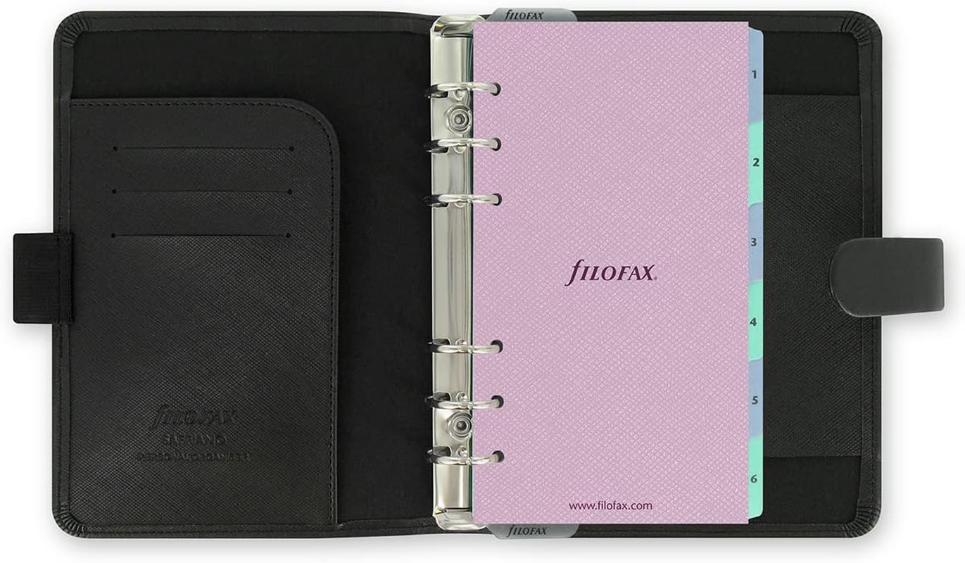 Filofax Personal Saffiano Organiser - Black image number 3