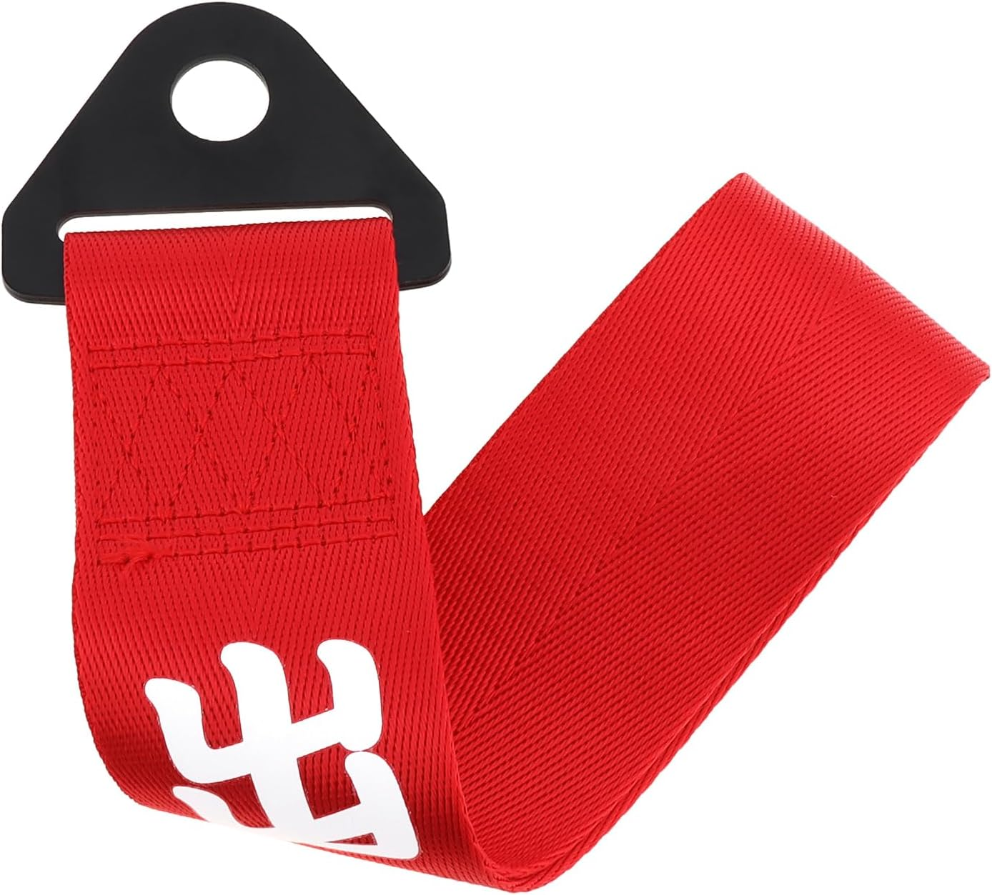 Windance 2Pcs Car Modification Red Racing Tow Strap Personalized with Chinese Slogan Decorative Traction Rope Fit for Front or Rear Front Bumper (Safety Trip+Good Luck) image number 1