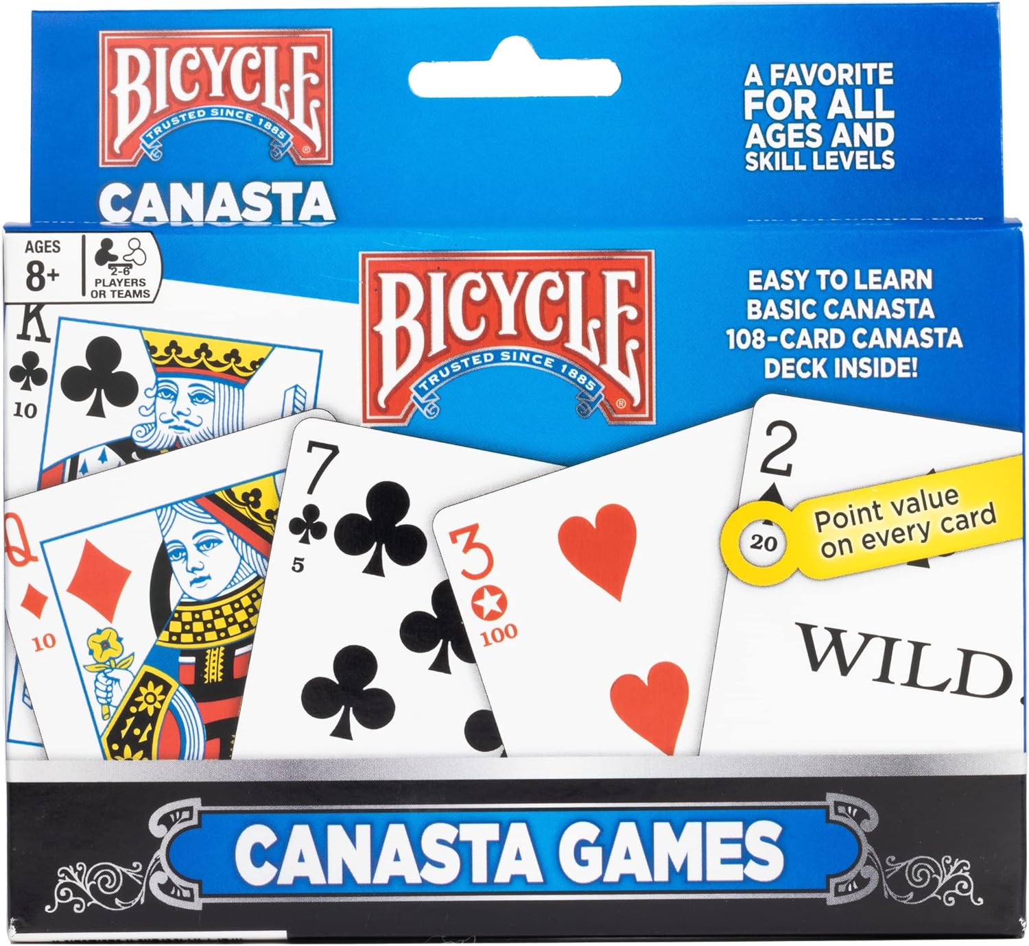Bicycle Canasta Games Playing Cards image number 5