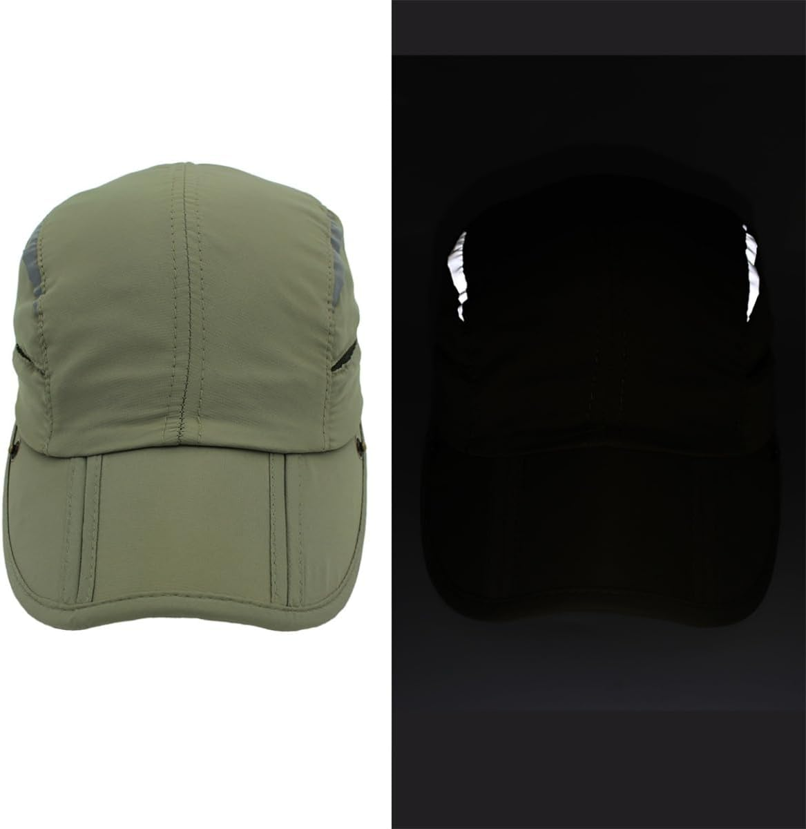 Connectyle Men'S Sun Hat with Detachable Neck Flap Adjustable Outdoor UPF 50+ Baseball Sun Cap for Fishing Hiking Golfing - Dark Grey image number 5