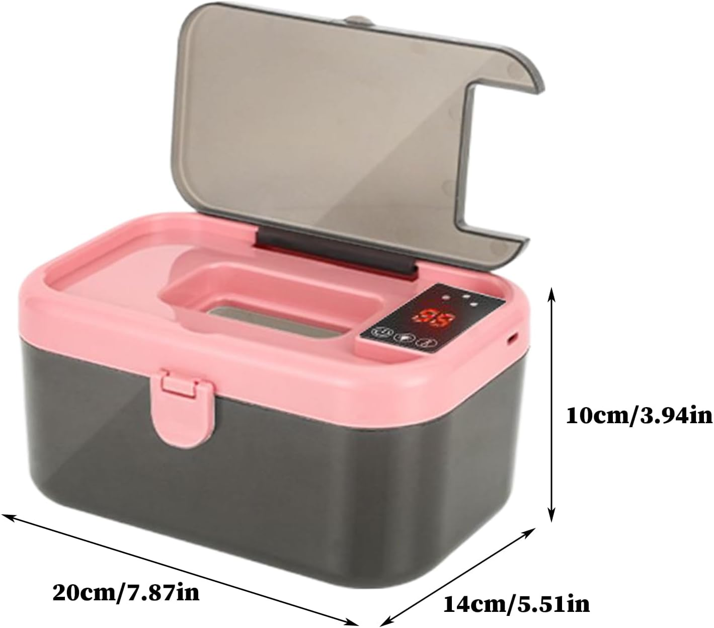 Baby Wipes Warmer, Home Warmer Dispenser with LED Lights - USB Rechargeable Baby Gadgets for Car Business Trip Camping Travel image number 3