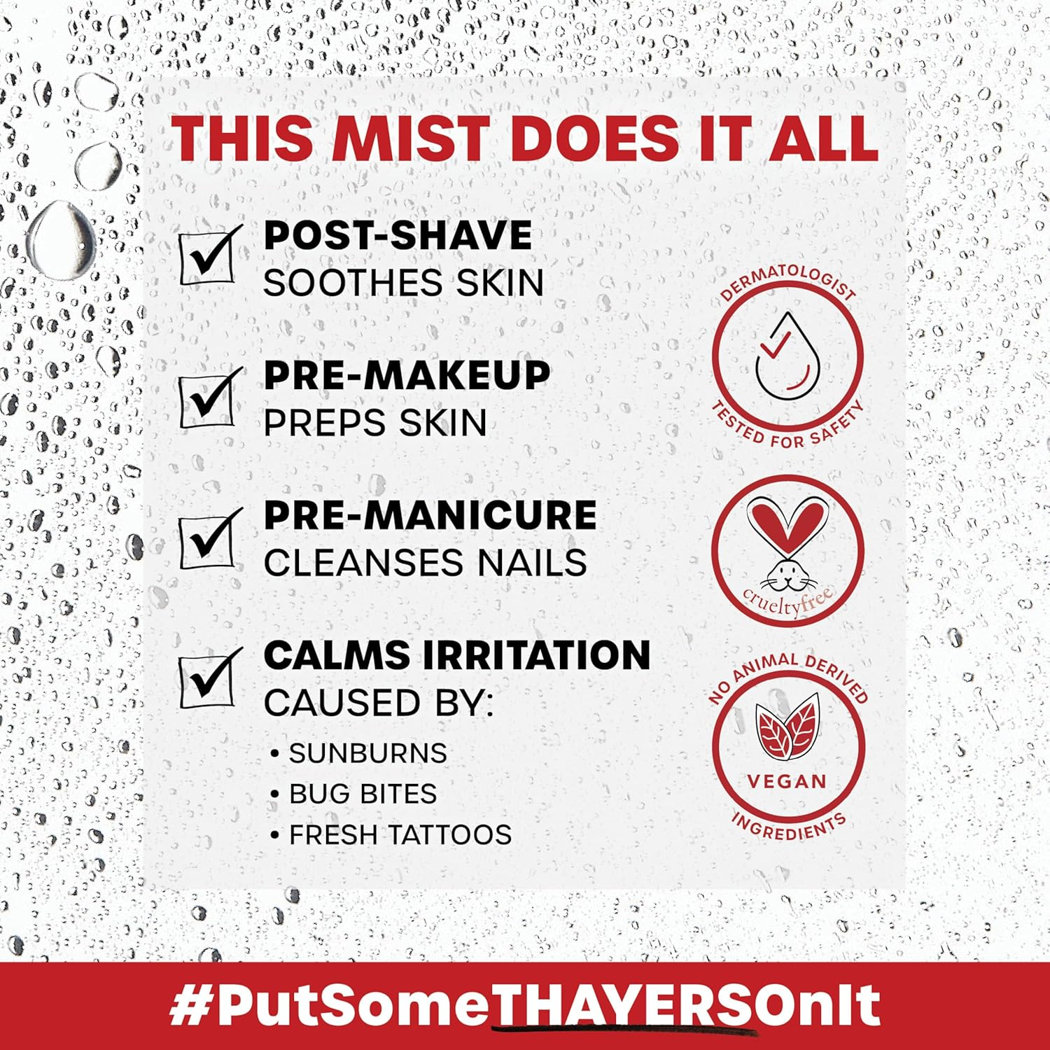 Thayers Alcohol-Free Witch Hazel Facial Mist Toner with Aloe Vera, Rose Petal, Soothing and Hydrating, for All Skin Types, Trial Size, 3 Oz image number 3