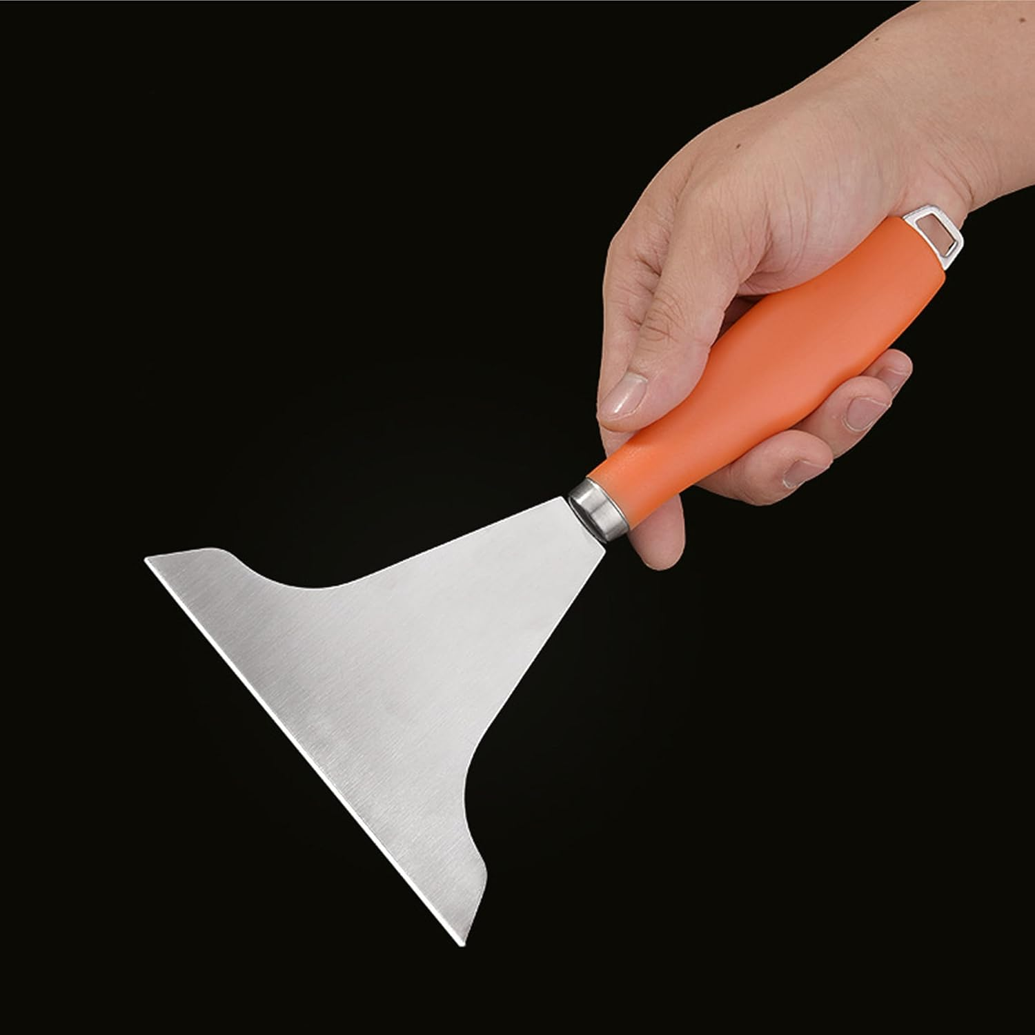 Griddle Scraper for Flat Tops,Grill Scraper for Blackstone,Outdoor BBQ Cleaning Accessories Tool,Stainless Steel Oil Fume Shovel,Kitchen Cooking Cleaning Supplies,Barbecue Supplies image number 4