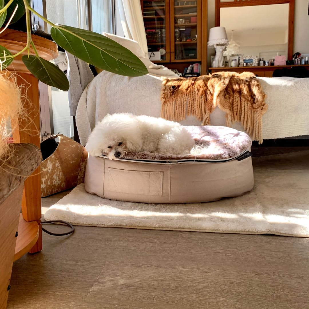 [Ambient Lounge Japan] Pet Lounge, Washable, Dog, Cat, Bed, High Quality, Memory Foam, Made in Japan, Premium - Wolf Gray, M Size image number 5