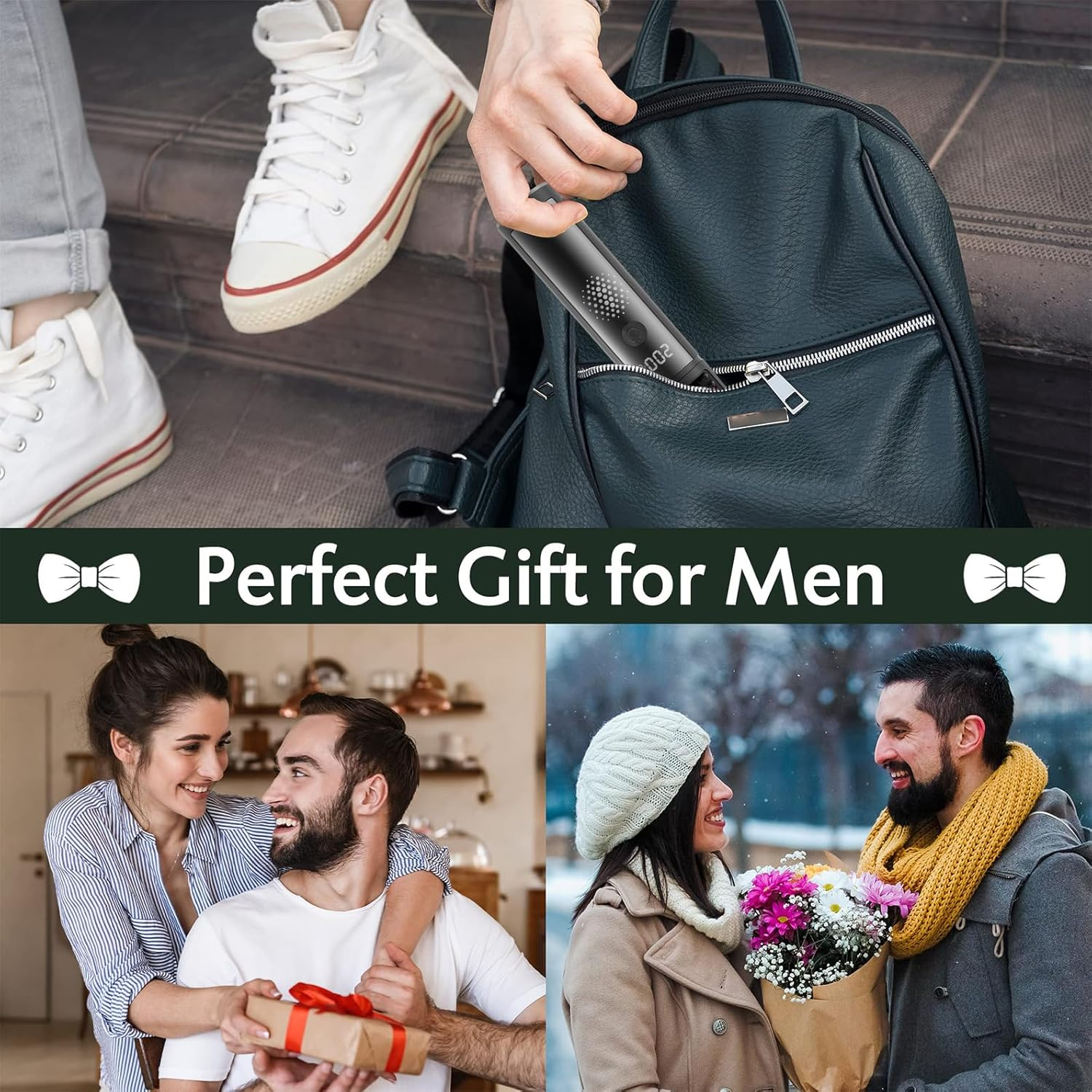 Beard Straightener for Men, Portable Cordless Heated Hair & Beard Straightening Brush with Anti-Scald & Ionic Technology, 4 Temperature Setting Comb for Home Travel image number 4