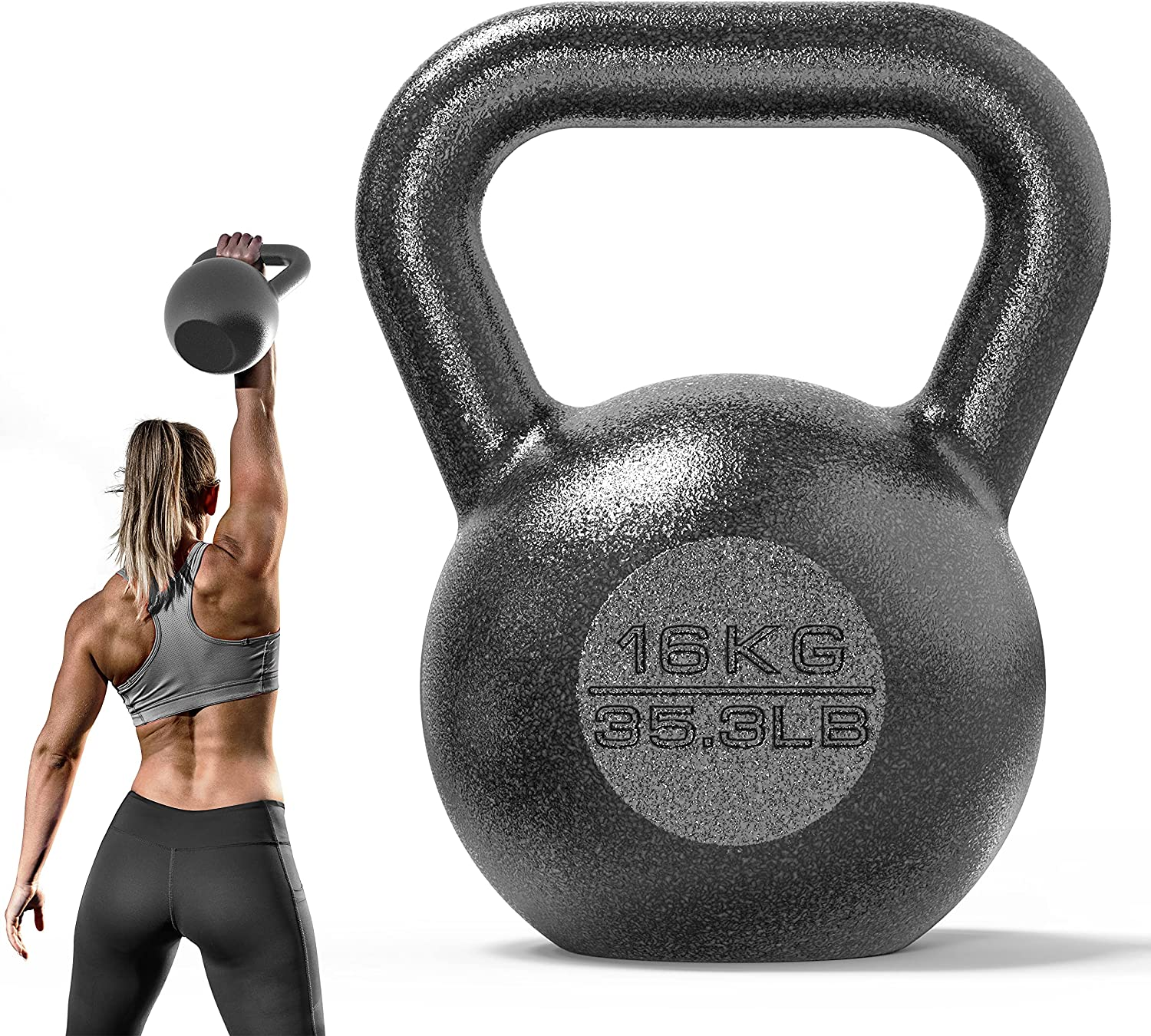 PROIRON Cast Iron Kettlebell Weight for Home Gym Fitness & Weight Training (4KG-24KG)