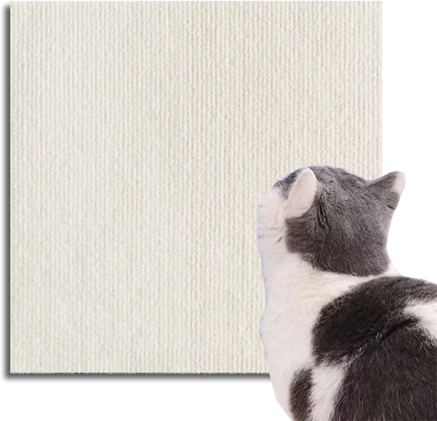 Scratching Boards Cat Scratch Protection Sofa Cat Scratching Mat Cat Scratching Mat Self-Adhesive Cat Scratching Mat for Furniture Couch Sofa Wall Door Protection (40 X 100 Cm, Warm White) image number 3