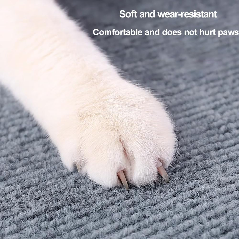 Cat Scratching Mat, Cat Scratching Mat, Cat Wall Scratching Boards, Trimmable Self-Adhesive Cat Couch Protector, Cat Scratching Mat, Self-Adhesive Carpet Mat Pad Replacement (Dark Grey, 30 X 100 Cm) image number 4