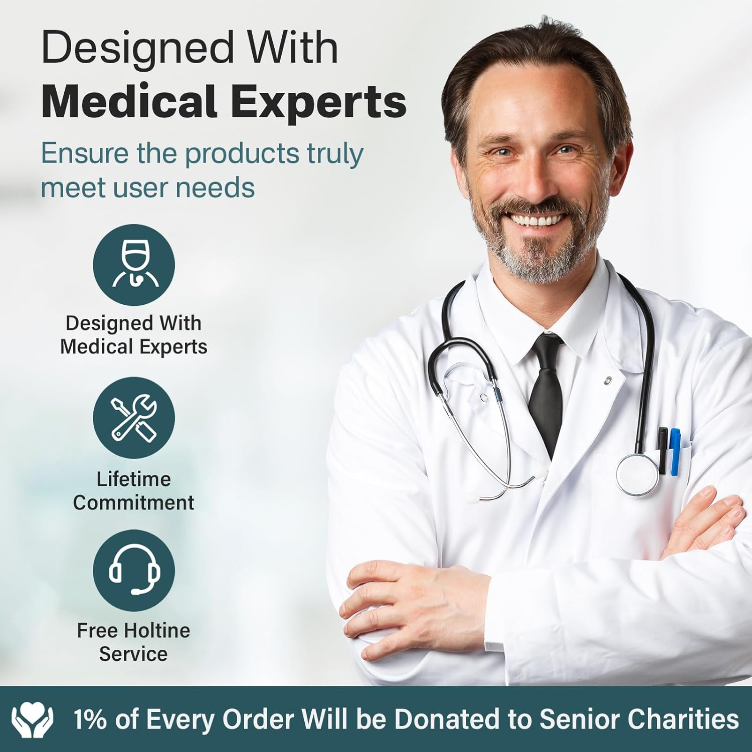 Eosprim Toilet Seat Risers for Seniors Elongated, Raised Toilet Seat with Handles, Toilet Safety Frames & Rails for Elderly and Handicap, Elevated Shower Commode Chair with Arms, Toilet Lift Grab Bar image number 1