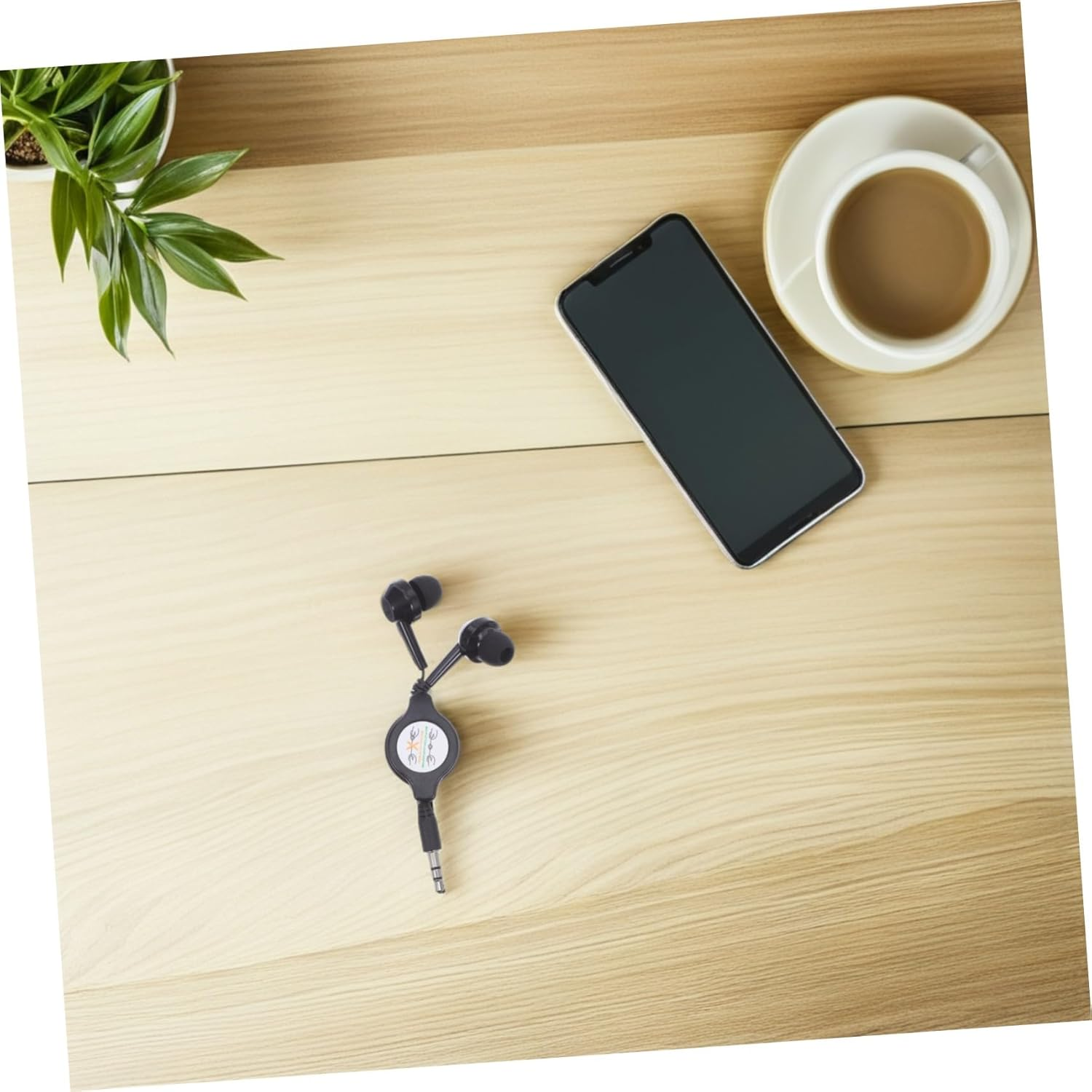 Housoutil 2Pcs Double-Pull Retractable Earbuds Ear Wired Headphones Cable for Travel Gym and Home Use image number 1