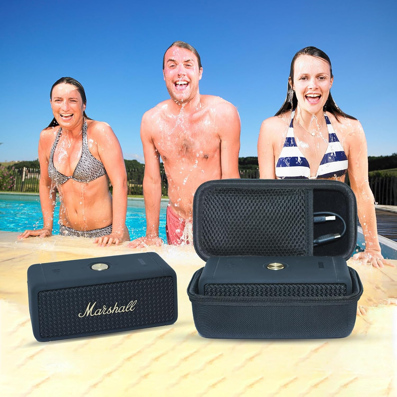 Case for Marshall Emberton Iii/Emberton II Portable Bluetooth Speaker, Black(Only Case) image number 5