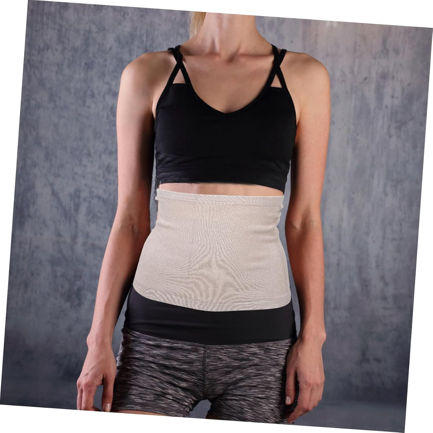 Healvian Women'S Pregnancy Waist Extender Belt Running Waist Support plus Belly Band Comfortable Stomach Warmer for Winter image number 3