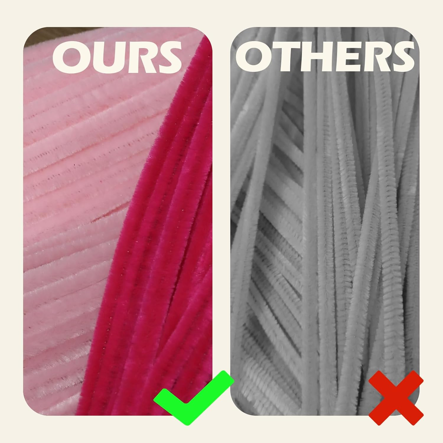 300Pcs Pipe Cleaners Bulk - Fluffy Craft Pipe Cleaners for Arts & Crafts, Ideal for Making Flowers, Animals & Decorations (12 X 0.27 Inches) - Green image number 7