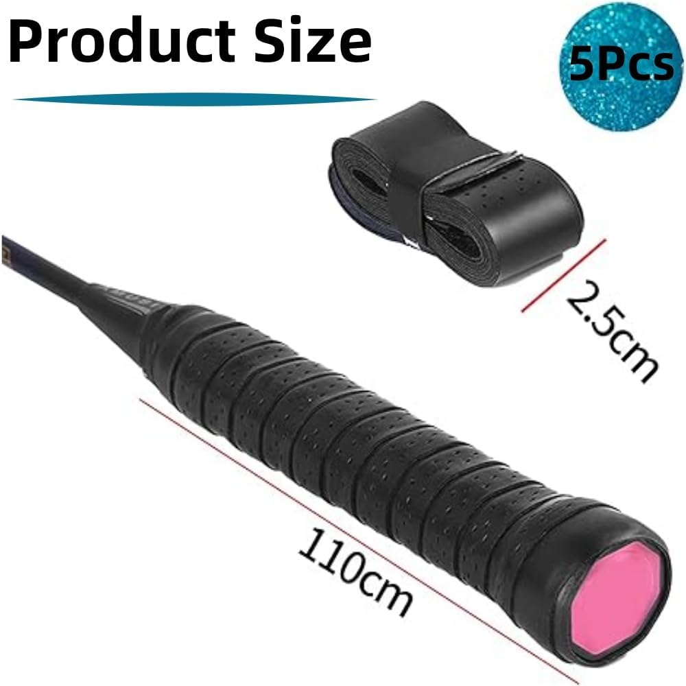 Fabselection 5 X Anti-Slip Tennis Badminton Squash Racquet over Grip Tape Overgrip Sweatband image number 3