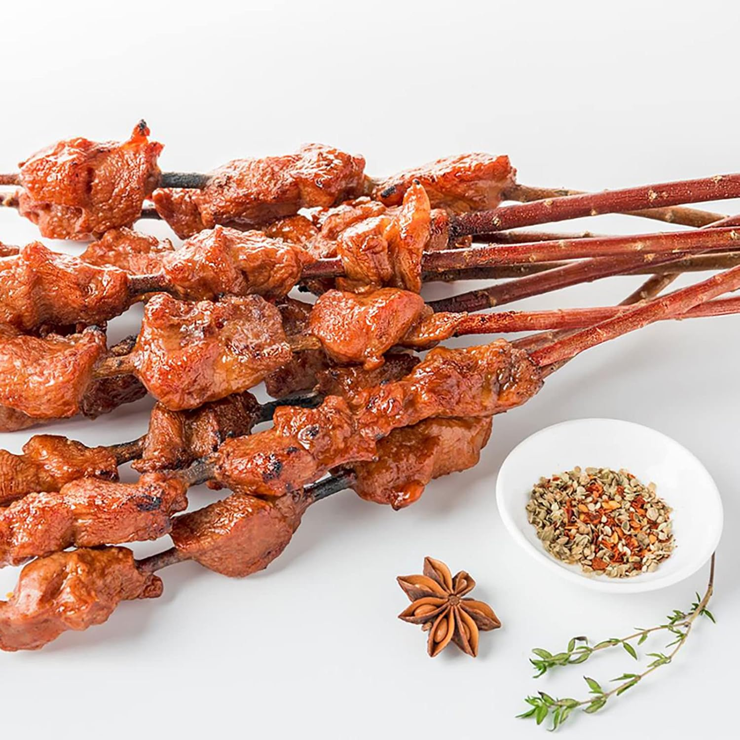 12" Natural Willow Branch Skewers for Kabobs,Bamboo Skewers Alternatives,For Bbqs, Appetizers, Corn Dog, & Grilling(50 Pcs) image number 2