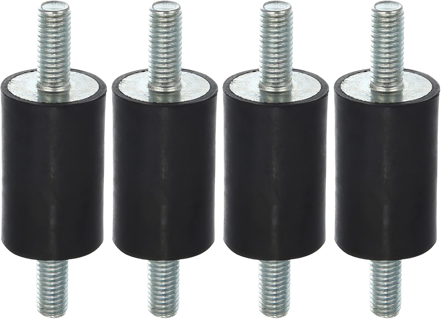 X AUTOHAUX 4Pcs M8 Car anti Vibration Rubber Isolator Damper 25X40Mm Rubber Bobbin Mount Shock Absorb Mounts for Compressors VV Engines image number 6