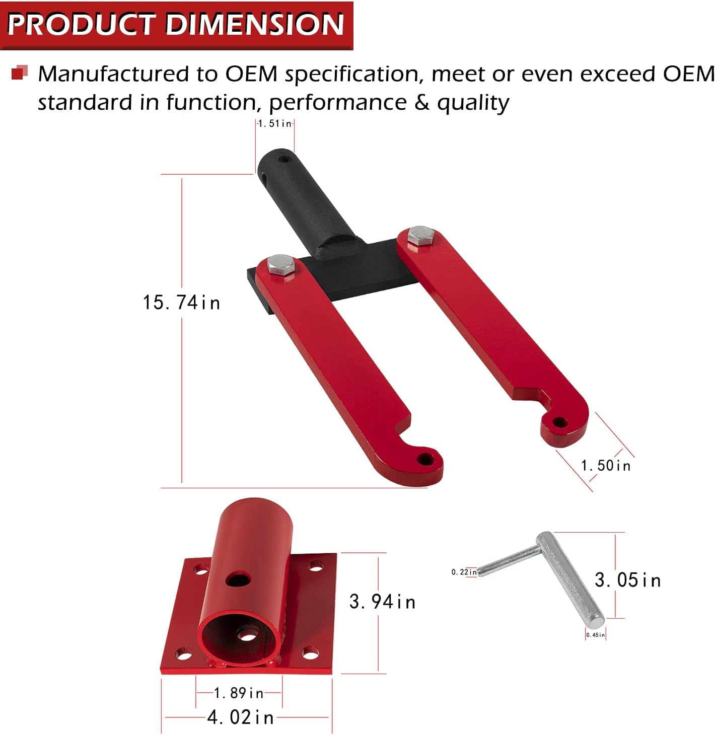 Dearchan T-0156-A Heavy Duty Transmission/Small Engine Holding Fixture Tool with Base Fit for Ford/Chrysler