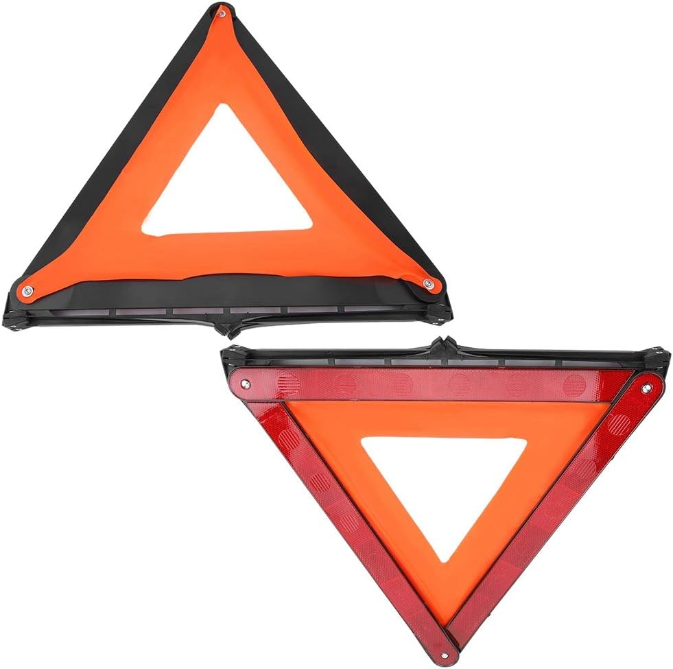 Car Stop Sign, Emergency Reflective Warning Board, Foldable Heavy Metal Fault Sign Board, Motorcycle Use for Fault Emergency Sign Truck image number 6