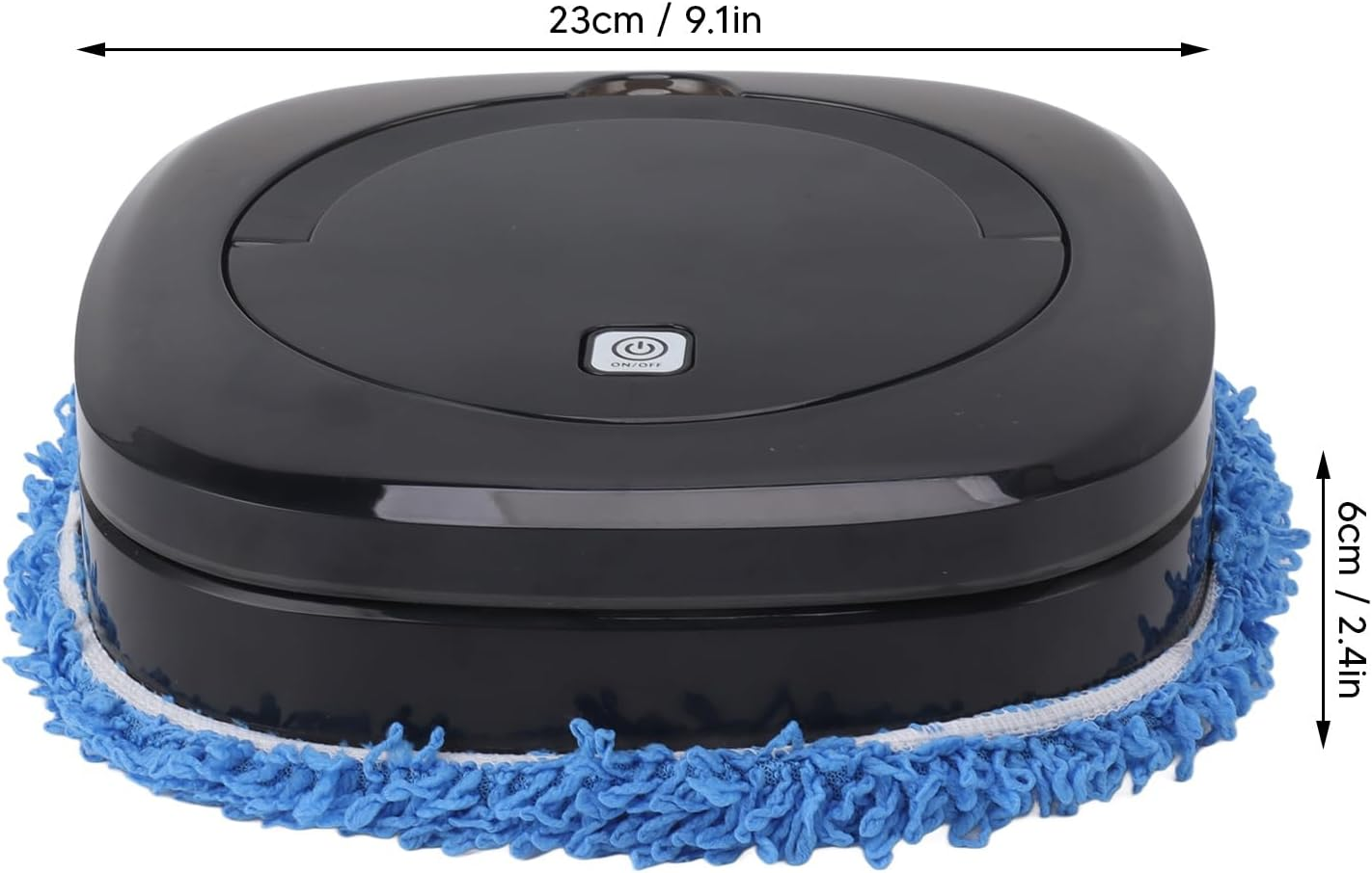 Robot Vacuum Cleaner, Ultra Quiet Smart Robot Vacuum and Mop Combo with Water Tank, Dry and Wet Fully Automatic Mopping Machine, Powerful Robot Cleaner for Hardwood Floors Carpet (Black) image number 3