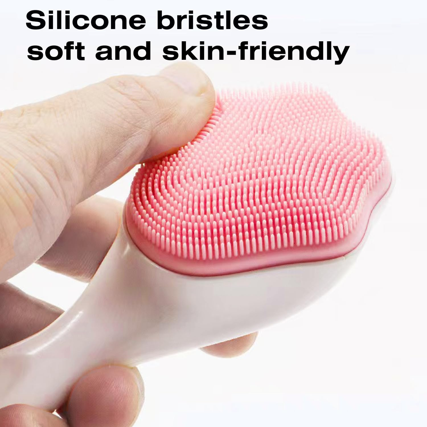 Silicone Face Scrubber and Exfoliator Brush - Facial Cleansing Brush for Blackhead, Acne, Pore, Cradle Cap - Deep Cleaning Skin Care 4 Pack