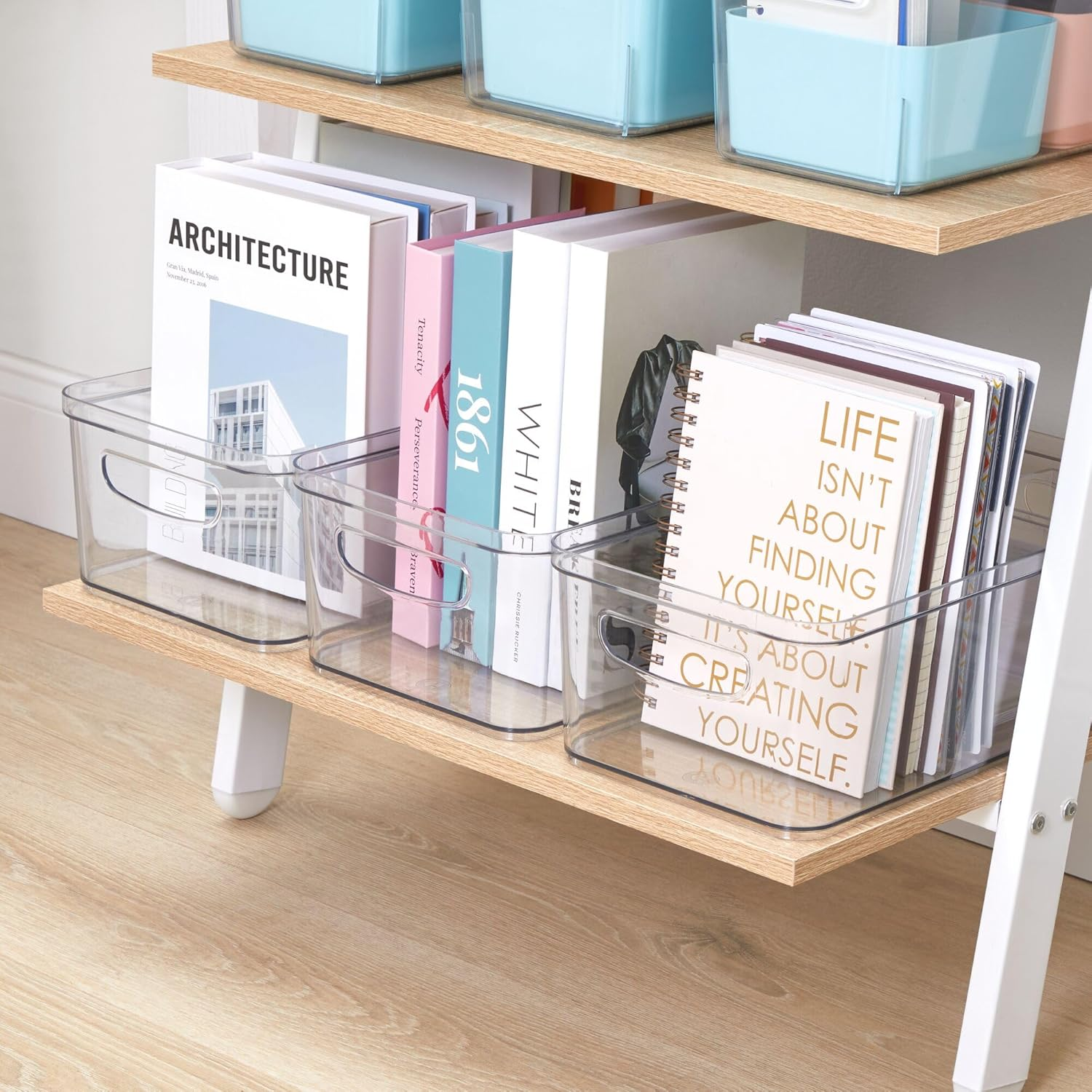 Idesign 71780 Crisp Fridge and Pantry Storage Handles, Container for Food, Drinks, Produce Organization, Bpa-Free, 16" X 8" X 5", Large Bin image number 3