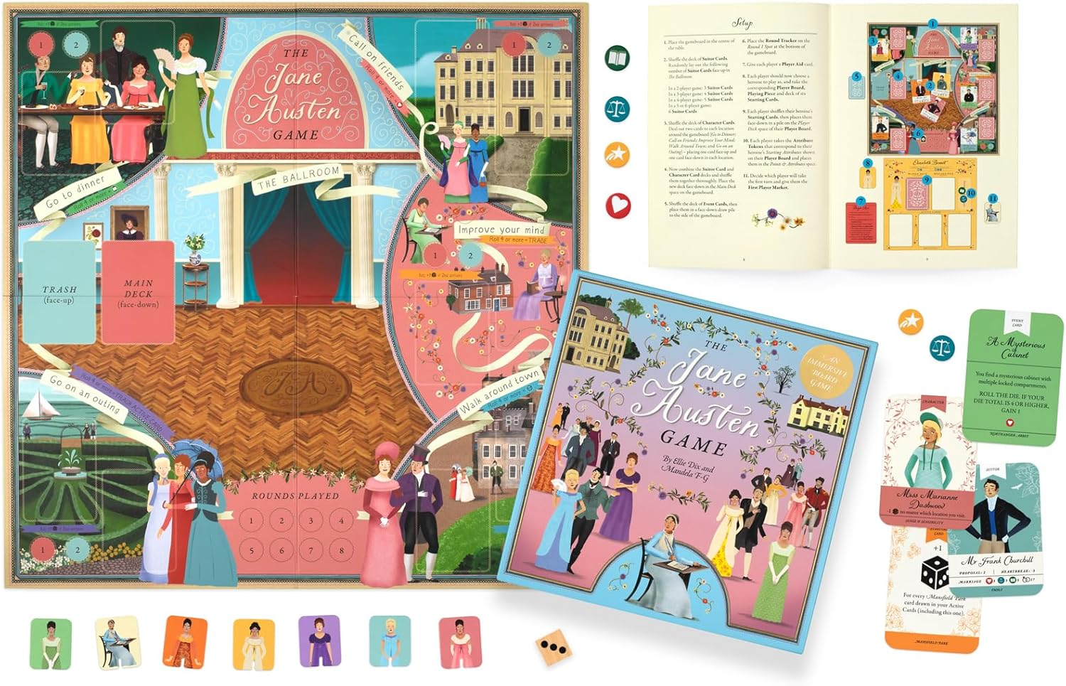 The Jane Austen Game: an Immersive Boardgame &ndash; Play as Your Favourite Austen Heroine! image number 6