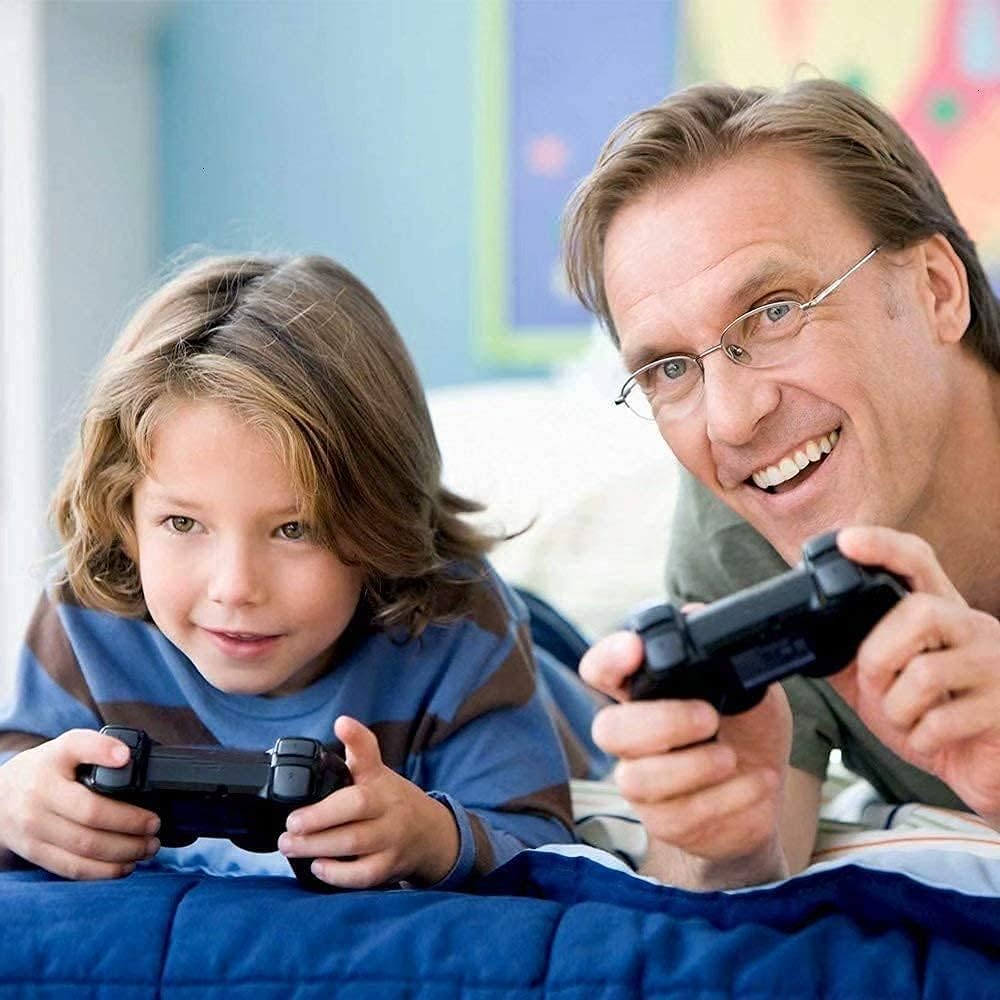 Burcica Wireless Controller for PS2 Play Station 2 Dual Vibration 2 - Clearblue and Cleargreen image number 6