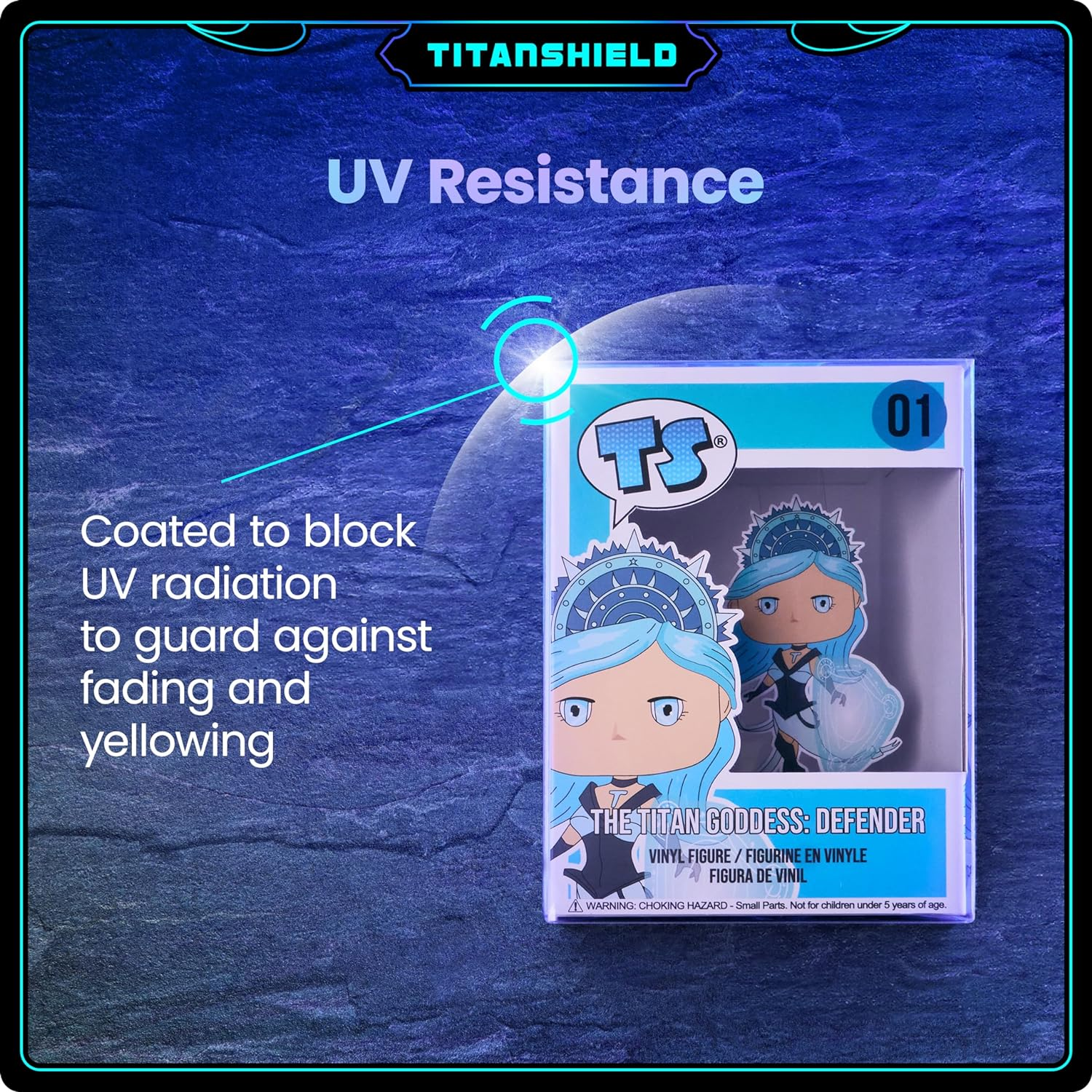 Titanshield 0.5Mm Platinum UV and Scratch Resistant Pop Protectors Sleeve Case Compatible with Funko - 4" Inch Pop! Vinyl Figures (60 Count) image number 6