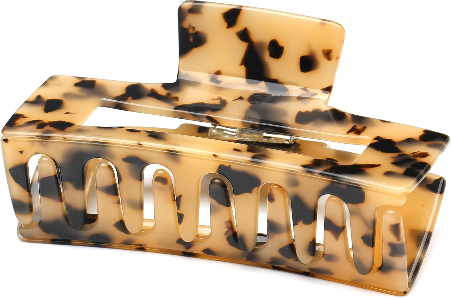 Qingoo Large Acetate Hair Clip Claws Hair Clip Beautiful Women'S Hair Accessories Elegant Hair Accessory 1 Piece (10.5 X 5.7 Cm, Multi-Colour) image number 4