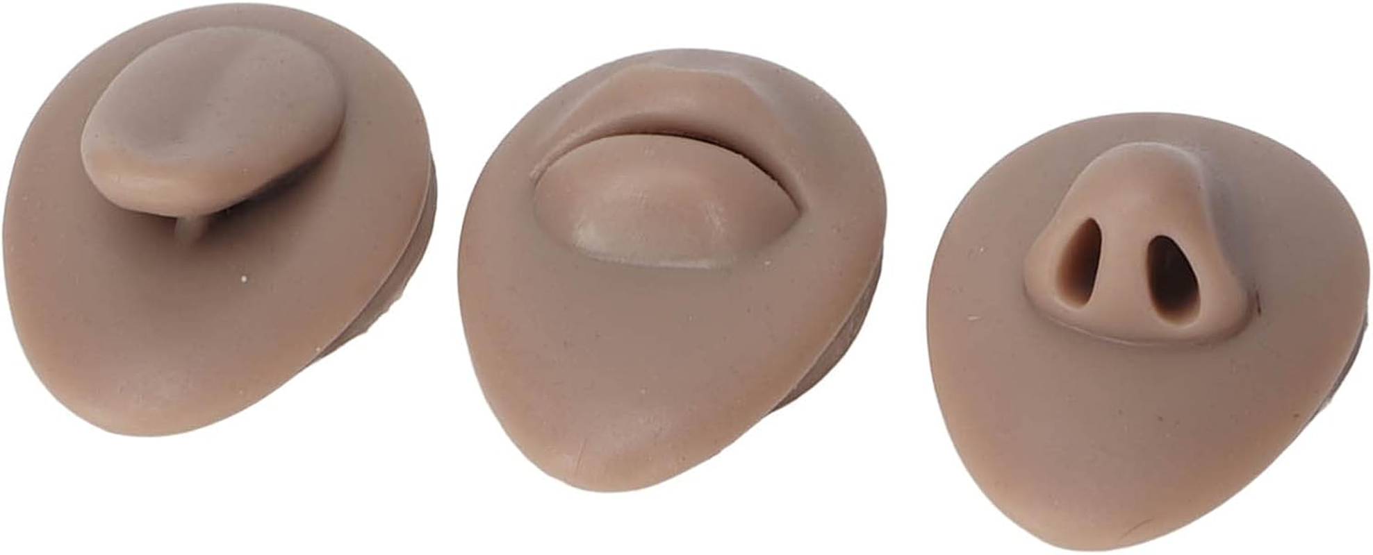 Silicone Piercing Body Model 3D Simulation Reusable Vivid Piercing Body Model (Deep Skin Color) image number 3