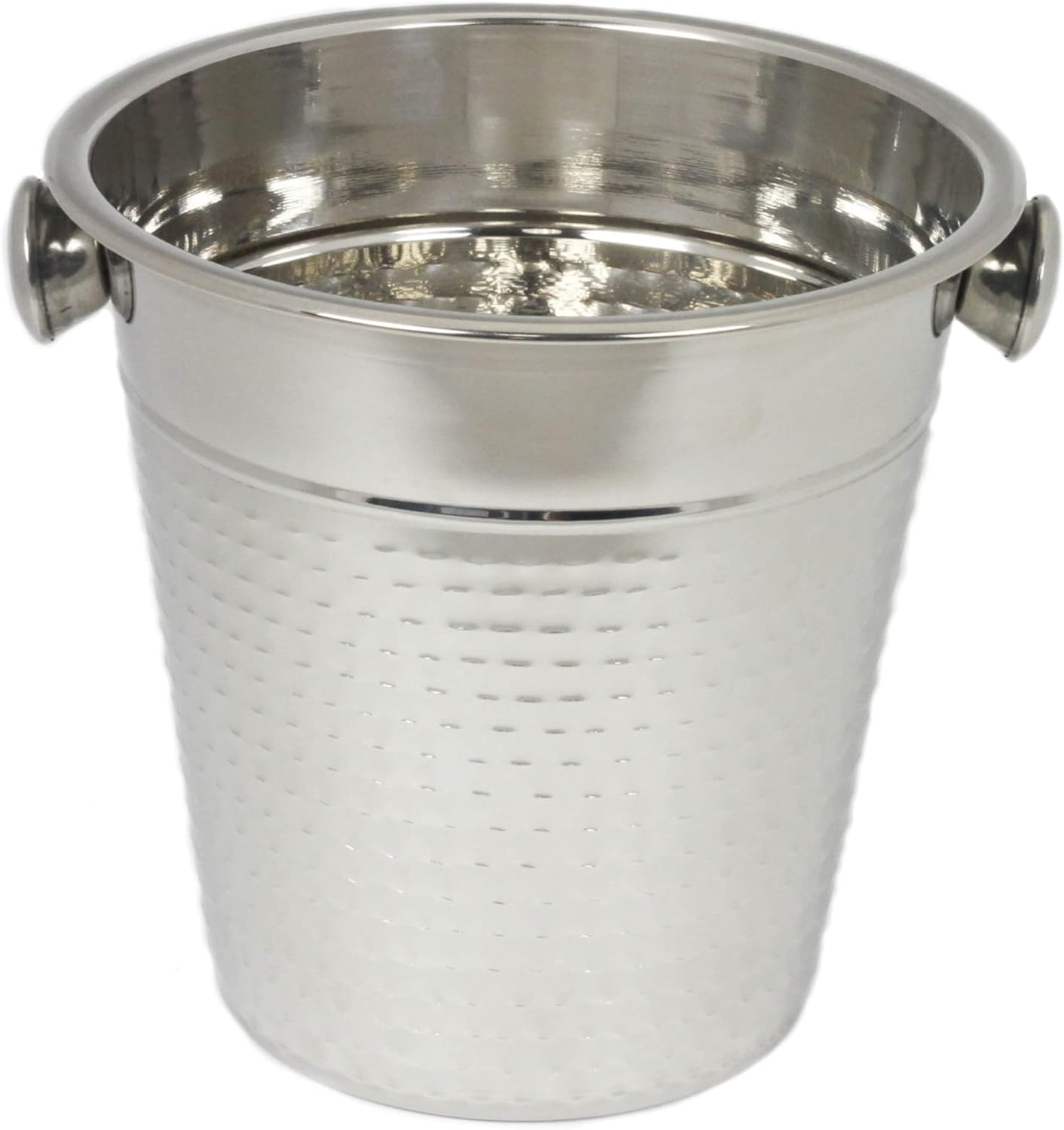 Chef Craft Hammered Champagne Bucket, 4 Quart, Stainless Steel image number 5