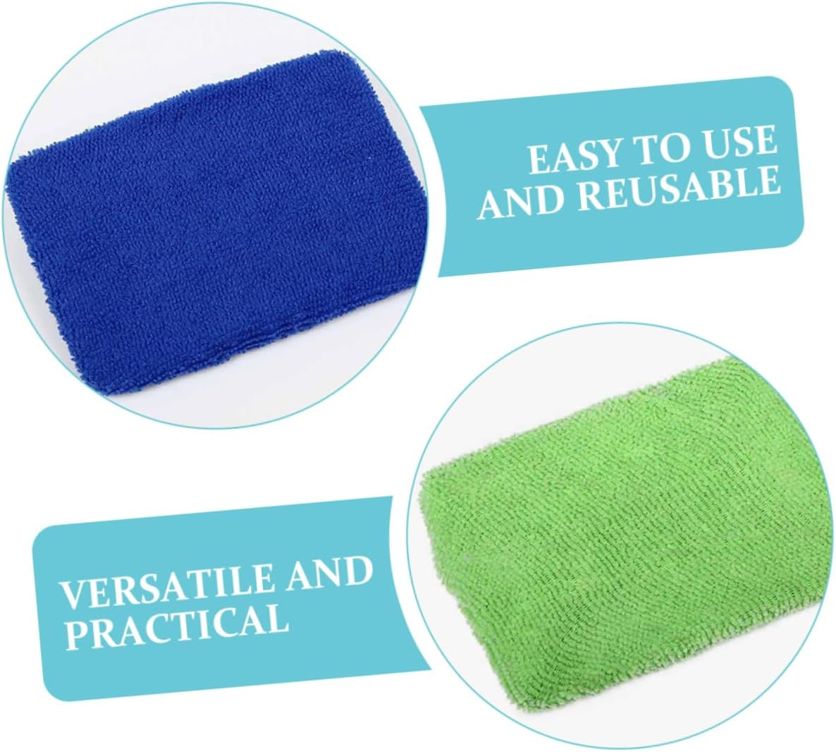 ABOOFAN 6Pcs Microfiber Cleaning Cloth Glass Cleaner Wiper Washable Reusable Car Windshield Rear View Mirror Automotive Tool Dust Remover Kitchen Dish Care image number 2