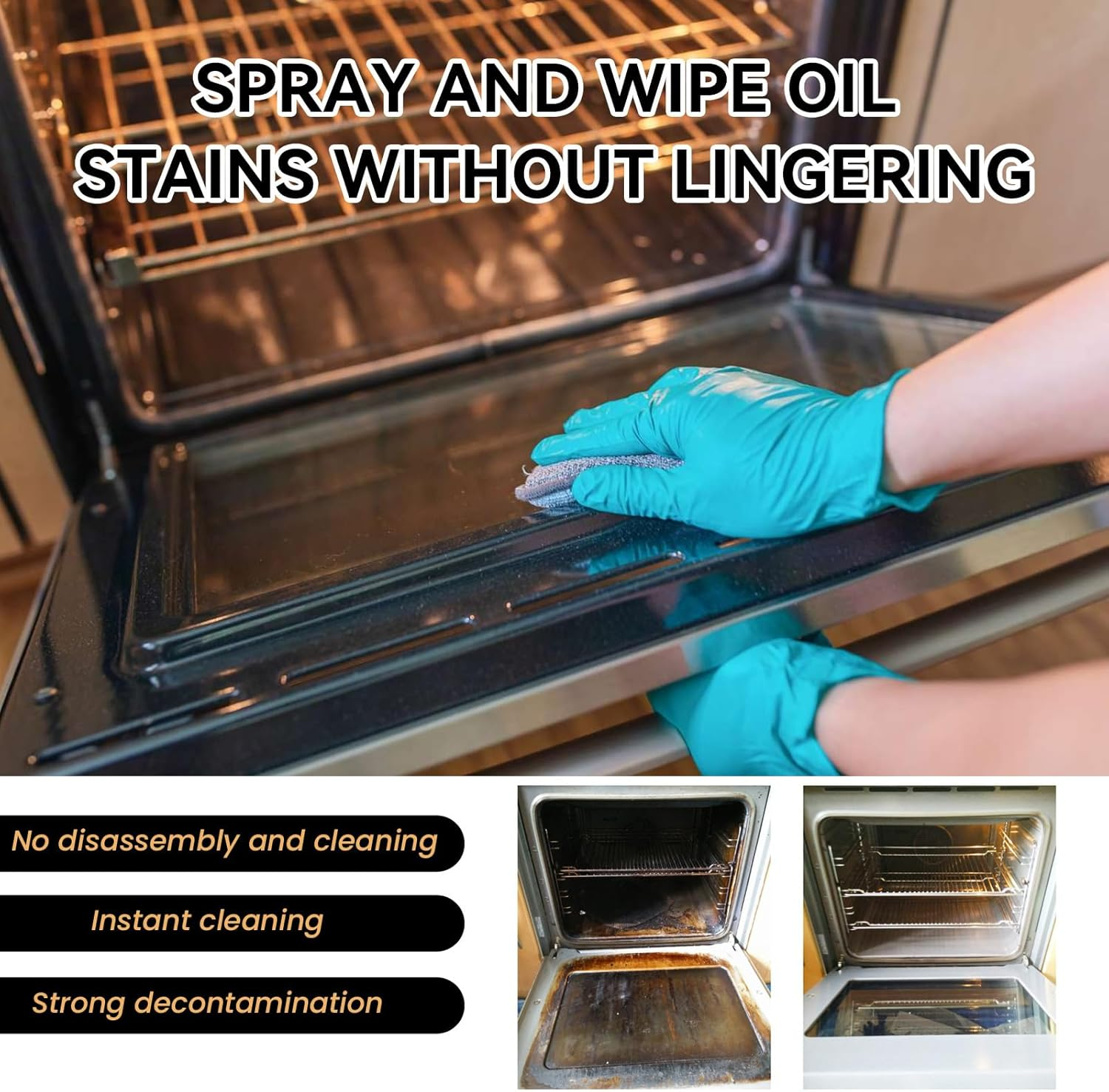 Oven and Grill Cleaner Spray, 100Ml, Heavy-Duty Degreaser for Kitchen Appliances image number 4