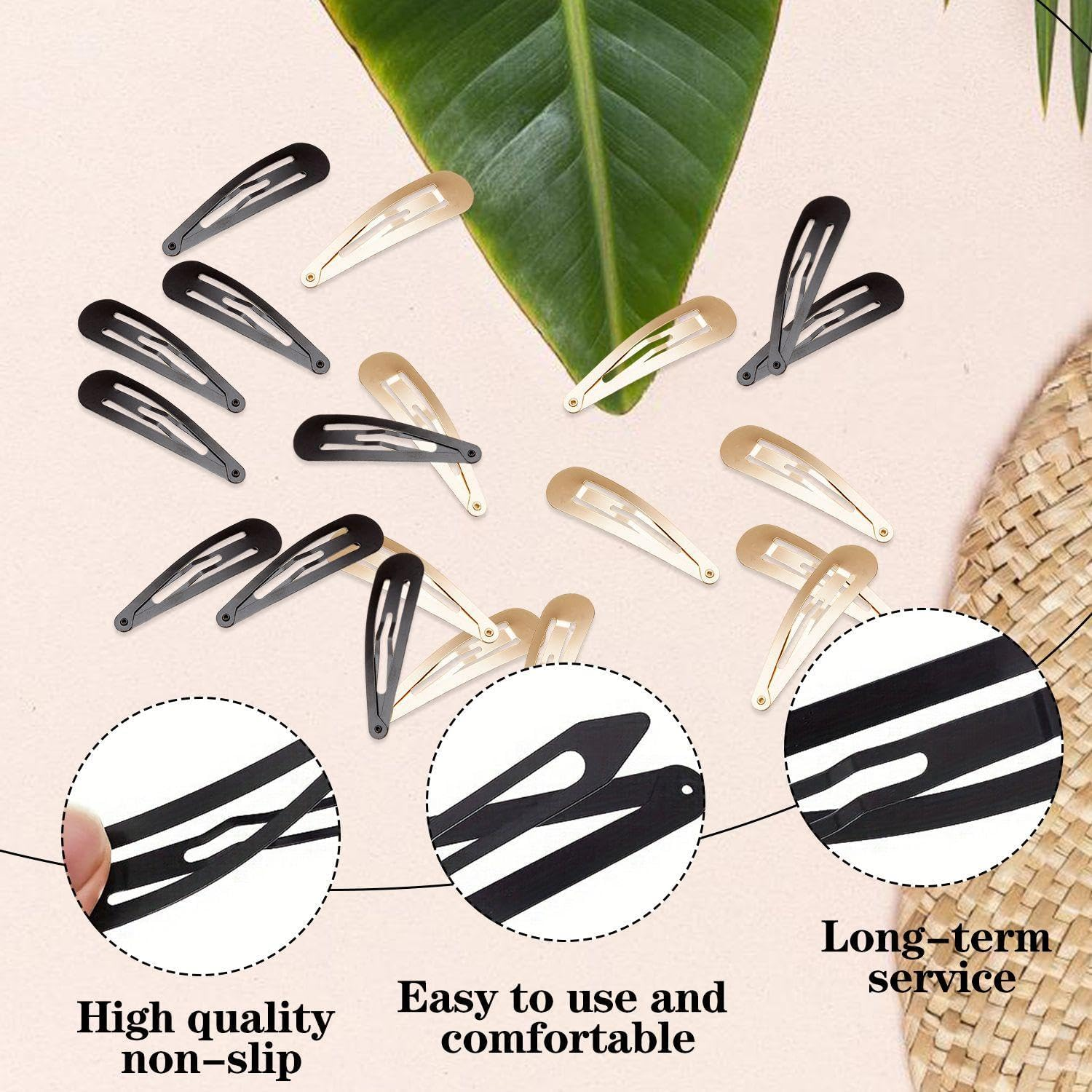 40 Pieces Metal Hair Clips Simple Design Hair Clips Hair Styling Tools Non-Slip Hair Clips Women Hair Accessories image number 3