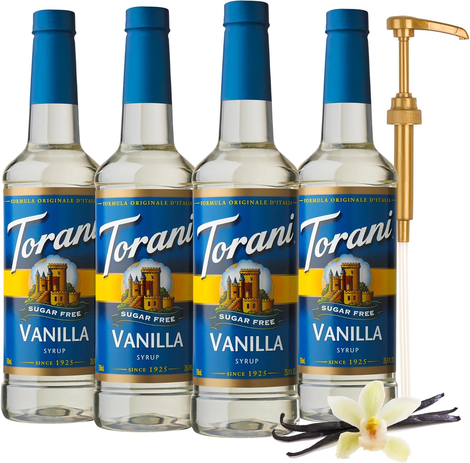 Torani Syrup Bundle, Sugar Free Vanilla and Pump, 25.4 Fl Oz Bottle (Pack of 4) image number 5