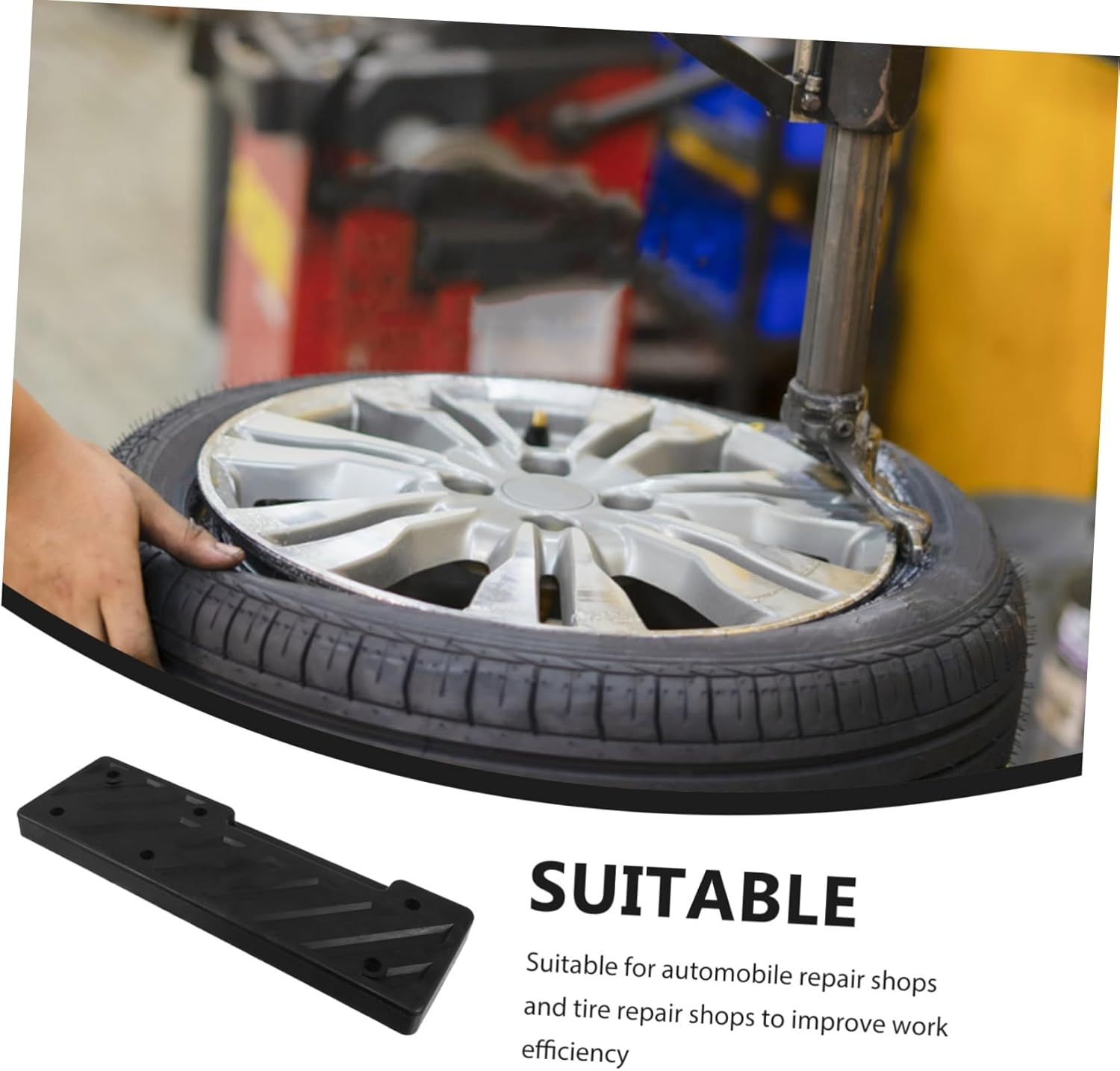 HEALEEP Tire Changer Tools Tire Ramps Pad Wheel Repair Kit Rubber Pad for Automotive image number 3