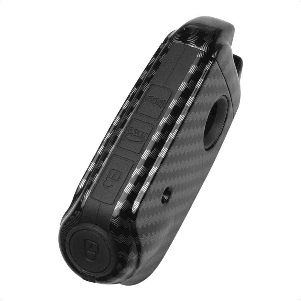 TANGSEN Smart Key Fob Case Compatible with KIA Stinger K900 3 4 Button Keyless Entry Remote Personalized Protective Cover Plastic Carbon Fiber Pattern Black Silicone 2017 2018 2019 image number 2