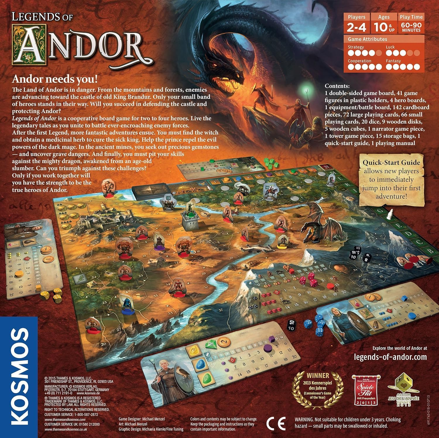 Thames & Kosmos Legends of Andor Base Stratergy Game image number 2