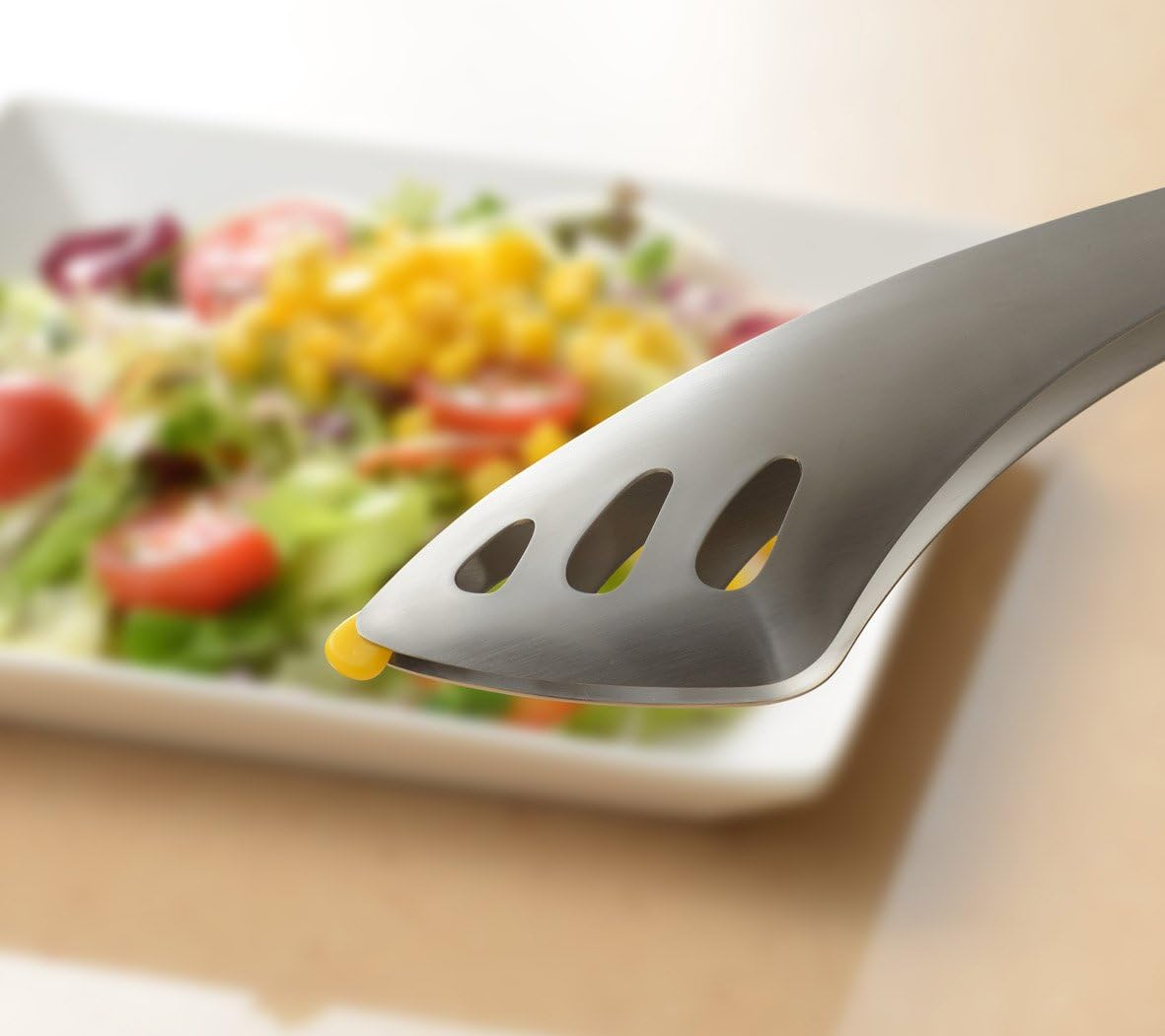 Oaks Rey LS1514 Yubisaki Server Tongs, Easy to Serve Even While Sitting, Stainless Steel, Made in Japan image number 3