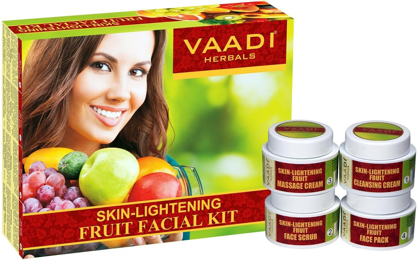 Vaadi Herbals Facial Kit - Skin-Lightening Fruit Facial Kit - All Natural - Suitable for All Skin Types and Both for Men and Women - 70 Grams - image number 2