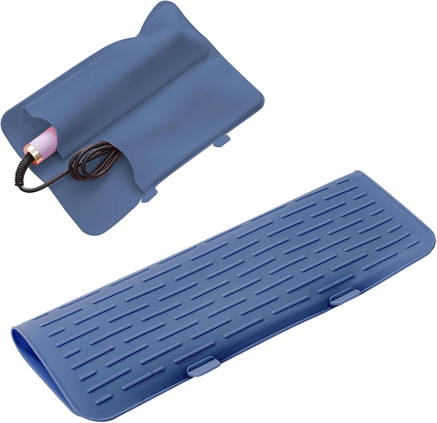 Curling Iron Pouch - Curling Iron Sleeve, Heat Resistant Pouch | Silicone Hairs Tools Bag, Heat Resistant, anti Slip, Fits Hairs Styling Tools, Flat Irons, Irons Sleeve image number 5