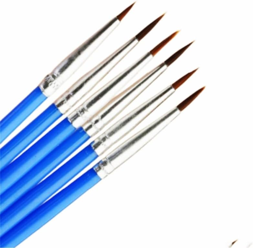 Paint Brushes,20 Pcs round Paint Brushes,Small Brush Bulk for Miniature Detail Painting,Kids Acrylic Paint Brushes,Classroom Watercolor Canvas, Face Painting image number 2