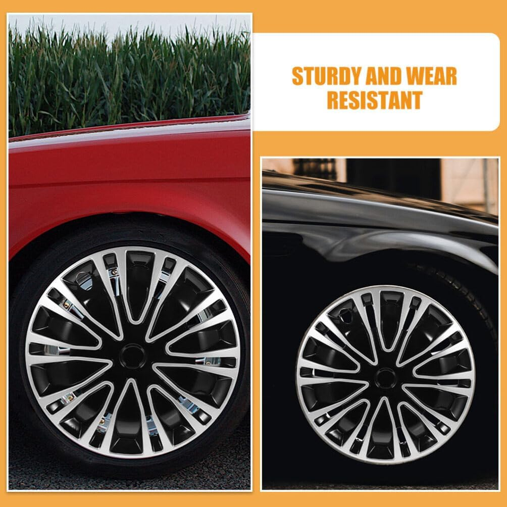 Iplusmile 2Pcs Decorative Hubcaps Automotive Wheel Rim Covers Car Accessories Interior Car Decor image number 2