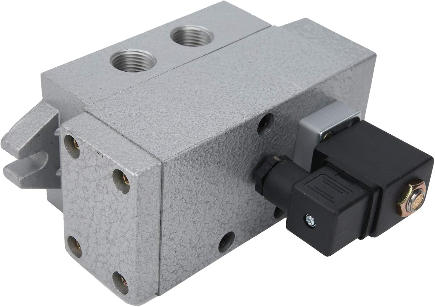 Jectse Electric Solenoid Valve,G1/2In 2 Position 5 Way Solenoid Valve,Aluminum Alloy Single Control Directional, Automatic Compensation Function for Seal Wear (DC12V) image number 2